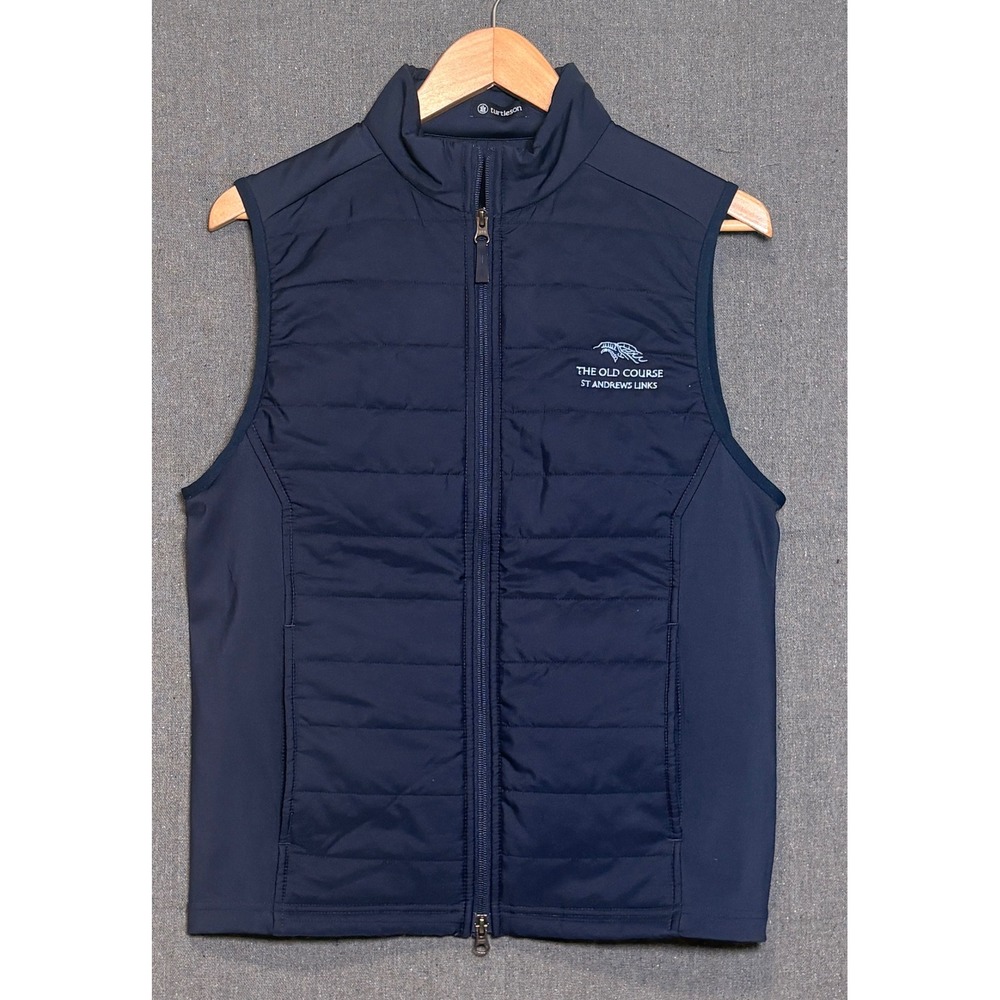 Turtleson St Andrews Links Old Course Golf Vest Mens Small Navy Blue